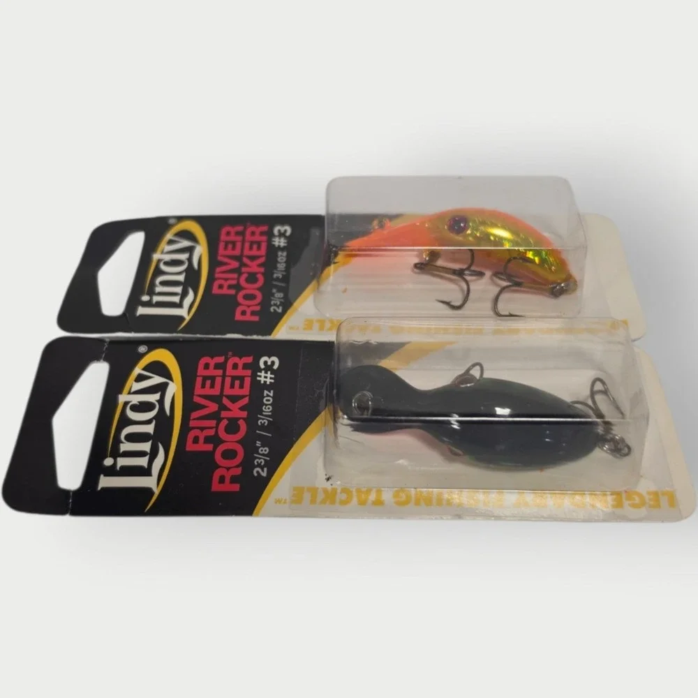 Lindy River Rocker Crankbait Lure Lot of 2 NOS #3 2-3/8